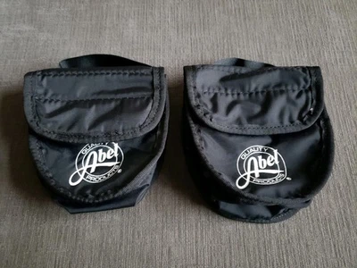 Vintage Abel Fly Reel Case Black - Set Of 2 - VERY CLEAN! Read Description.. - Image 1 of 4