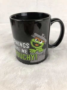 Sesame Street Oscar the Grouch Mug 2012 ICUP Mornings Make Me Grouchy Coffee Cup - Picture 1 of 7