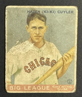 Goudey Kiki Cuyler 1933 #23 PR Chicago Cubs Salón de la fama Foto 1 de 4