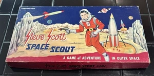 1952 Transogram Brettspiel STEVE SCOTT SPACE SCOUT SIGNIERT VON STEVE MIT FOTO!!! - Bild 1 von 16