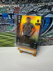 Topps Match Attax 2023/24 2024 Dusan Vlahovic Gold Rush Ultra Limited Edt 48/100 - Picture 1 of 3