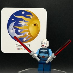 LEGO BRAND Asajj Ventress sw0195 STAR WARS MINIFIGURE with Lightsabers 7676 2008