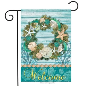 Briarwood Lane Küstenkranz Sommer Garten Flagge - Bild 1 von 4