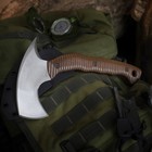 Bushcraft Tomahawk Axe Hand Forged Carbon Steel Hatchet Camping Survival Tool