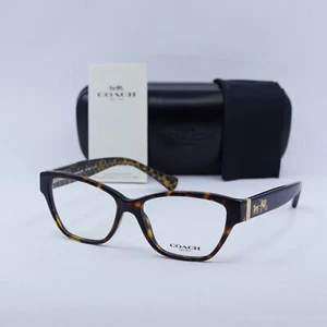 Coach HC6088 5394 Dark Havana 52mm Eyeglasses New Authentic - Picture 1 of 6