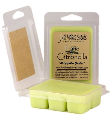 4 PACK - Lime Citronella Scented Wax Melts by Just Makes Scents - Image 1 of 2