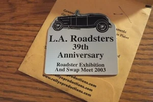 LA Roadsters 39th Anniversary Dash Plaque 2003 - Bild 1 von 1
