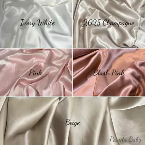 100% Mulberry silk fabric by half or the metre 22 momme by the yard wholesale - Picture 1 of 22