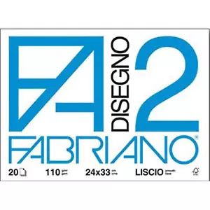 F2 FABRIANO BLOCCO DISEGNO RIQUADRATO 24X33 - Foto 1 di 1