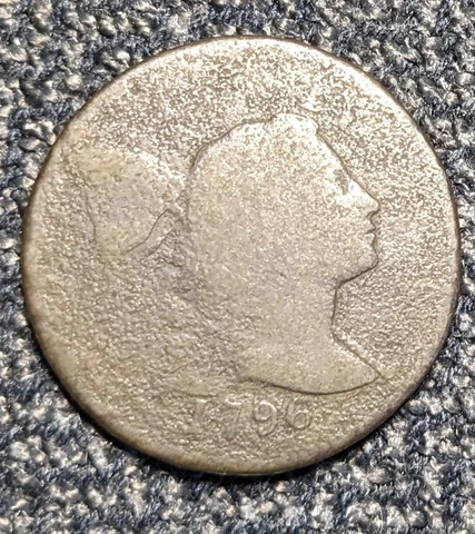 1796 Liberty Cap Large Cent - US 1c Copper Penny Coin Cover