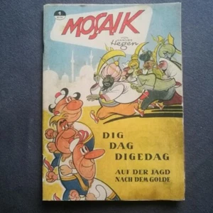 Mosaik Heft Nr 1 AUF DER JAGD NACH DEM GOLDE von 1955 H. Hegen GUTER ZUSTAND! - Bild 1 von 15