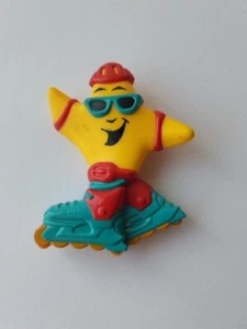 Vintage Carl's Jr. 1993 Rollerblade Skating Mania Safe Skatin' Happy Star LESEN - Bild 1 von 10