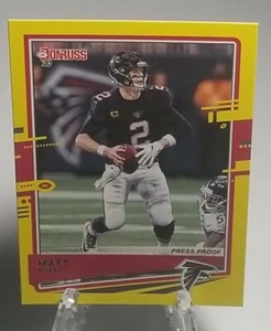 Matt Ryan 2020 Donruss #26 YELLOW Press Proof  Atlanta Falcons - Picture 1 of 2