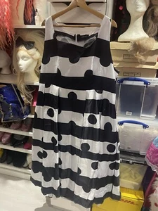 Schwarz-weißes Kleid Drag Queen Dress 4xl - Bild 1 von 2