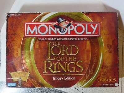2003 Parker Brothers Lord of the Rings Trilogy Edition Monopoly read description - Image 1 of 4