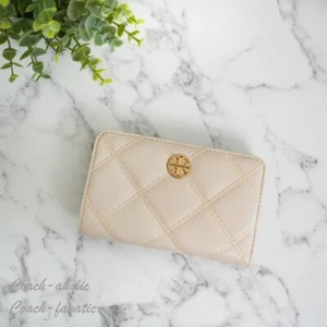 Neu mit Etikett Tory Burch 150077 Willa Leder Medium Geldbörse in Brie - Bild 1 von 9