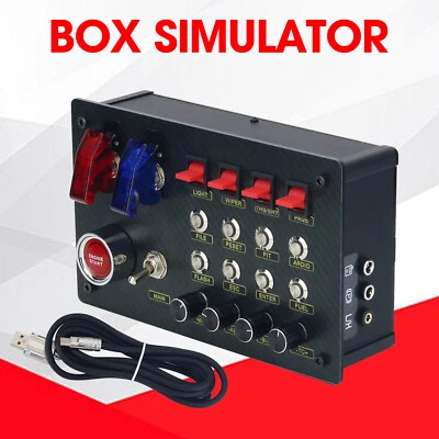 Horizontal Button Box SIM Racing Control Box Simulator for Simagic Fanatec ZQSR - Image 1 of 4