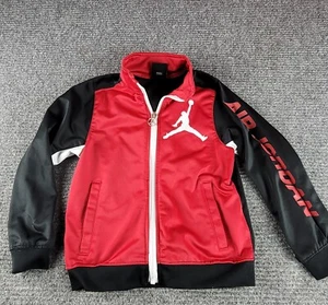 Kids Youth 6 5-6 Years Red Black Jordan Jacket - Picture 1 of 8
