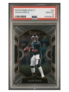 2020 Panini Select Jalen Hurts Concourse Rookie Card RC #50 PSA 10 Gem Mint - Picture 1 of 3