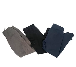 Old Navy Active Dynamic Fleece Joggers Lot of 3 Youth Medium (8) Boys Black Blue - Picture 1 of 15