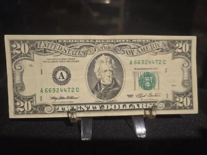 1993 $20 Dollar Vintage Retired SMALL FACE # 66924472 C 👀 NO FOLDS - Picture 1 of 6