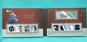 2009 Topps Sterling David Price 1/1 AUTO PATCH SILVER Season Relic Autograph M7 - Picture 1 of 6