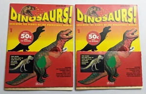 TWO Issue 1 Dinosaurs! Discover the Giants of Prehistoric World 3-D Glasses - Picture 1 of 3