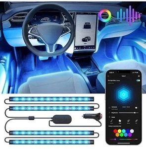 Luces LED de coche VONT con control de aplicación 16 millones de colores 30 escenas sincronización de música 21 pies - Imagen 1 de 6