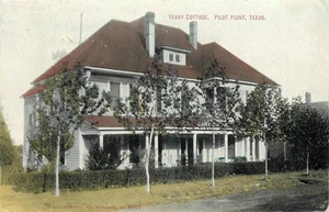 1908 Pilot Point Texas Yeary Cottage Kropp #5907 postal 25-6693 - Imagen 1 de 2