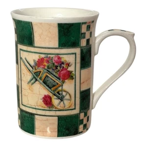Kingsbury Tea/Coffee Mug Garden Tiles Fine Bone China Staffordshire Tableware - Picture 1 of 6