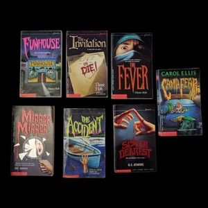 Lot of 7 90s Paperback Horror point Novels D E Athkins Diane Hoh Carol Ellis - Picture 1 of 23