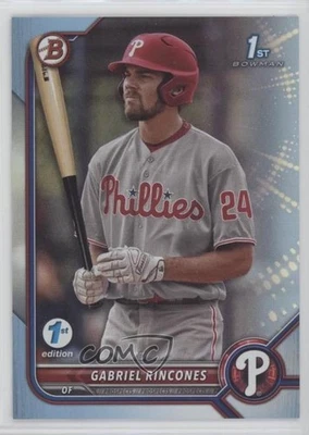 2022 Bowman Draft 1st Edition Sky Blue Foil Gabriel Rincones #BD-142 - Image 1 of 2