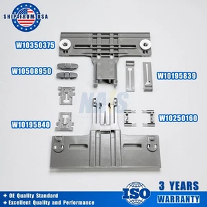 Kit de ajuste de estante superior para lavavajillas W10350375 mejorado de 10 piezas para Whirlpool Kenmore - Imagen 1 de 12