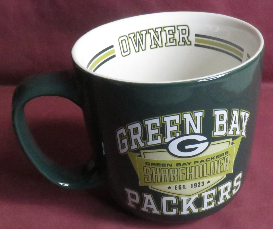 NUEVO, ACCIONISTAS DE GREEN BAY PACKERS NFL 15 OZ. Taza de café, de marcas Logo Foto 1 de 2