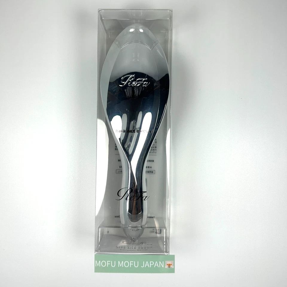 ReFa AILE Silver Hair Brush MTG Shine Scalp & Hair Care Japan Authentic NEW - Image 1 of 4