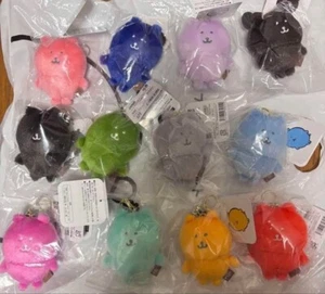 Nagano Figuren farbiger Bär Maskottchen Plüsch Schlüsselanhänger 12 Arten Komplettset NEU - Bild 1 von 1