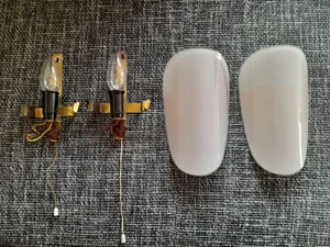 2 Wandlampen, Tütenlampen, Vintage, 60er Jahre, gut erhalten, fast identisch - Bild 1 von 9
