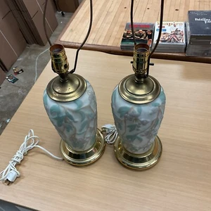 Phoenix Consolidated Glass Dogwood Lamps - Picture 1 of 3