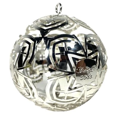 CHRISTOFLE Silver Plated Christmas Noel 2022 Ornament Ball (MSRP $175) - Image 1 of 3