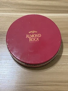 Brown & Haley Sammlerstück ALMOND ROCA Dose - leer - rot und gold - 7 in rund - Bild 1 von 9