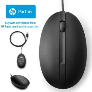 Lote de trabajo de 100 HP mouse de escritorio 320M con cable 9VA80AA óptico ambidiestro USB NUEVO - Imagen 1 de 6