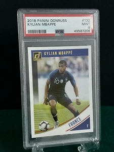 KYLIAN MBAPPE PANINI DONRUSS 2018 FRANCE ROOKIE PSA 9 - Imagen 1 de 2