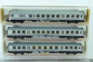 Fleischmann 3X 8120 8121 8122 SILBERLING Passenger Cars - Control Car N Scale - Picture 1 of 6