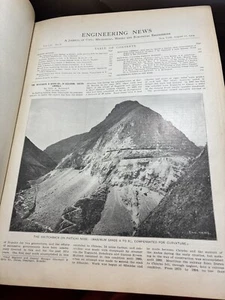 Journal ENGINEERING NEWS Vol LII Jul-Dec 1904 Bound book Civil Mech Mining Elec - Picture 1 of 18