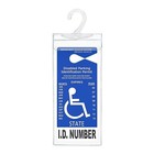 Handicap Placard Holder Disabled Parking Permit Protector Mirror Tag Sleeve Hang