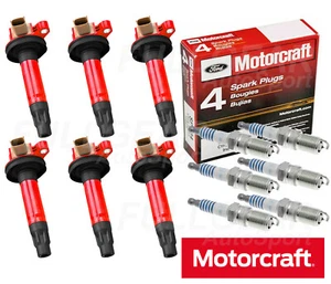 RACING IGNITION COIL & MOTORCRAFT IRIDIUM SPARK PLUG FOR 01-05 FORD F150 3.5L V6 - Picture 1 of 2