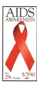 USA BOOKLET SC# BK213 AIDS AWARNESS 29c.- BKLT OF 10 MNH PL# K111 - Picture 1 of 1