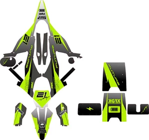 Graphic Kit Decal Vinyl Wrap Sticker Kit for STARK FUTURE - VARG MX Motorcross - Foto 1 di 7