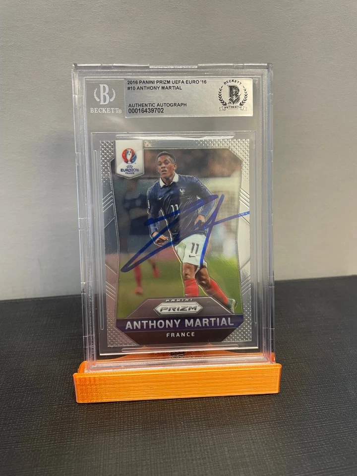 2016 PANINI PRIZM UEFA EURO '16 ANTHONY MARTIAL SIGNED BECKETT AUTHENTIC AUTO - Image 1 of 2
