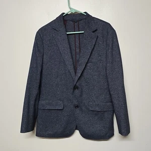 Bonobos Mens Navy Flap Pocket Unstructured Slim Fit Blazer Sz 38S Business - Picture 1 of 10